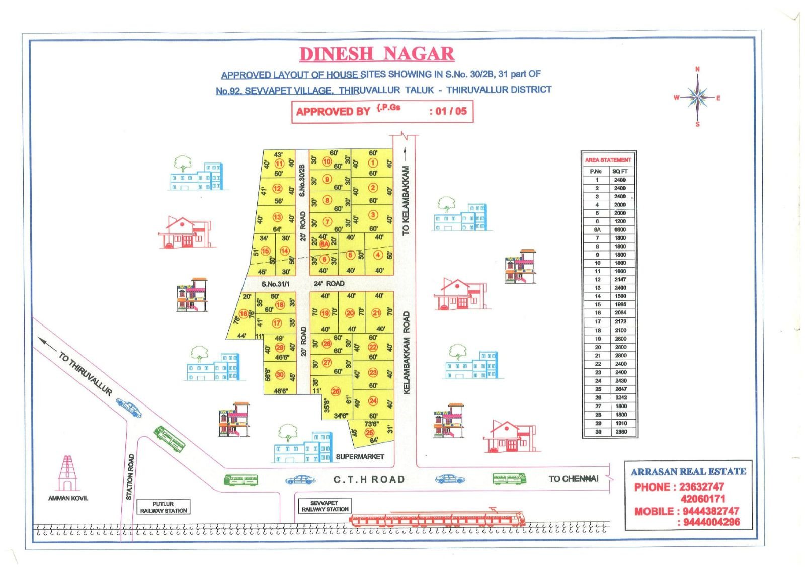 Dinesh Nagar — approved layout plan