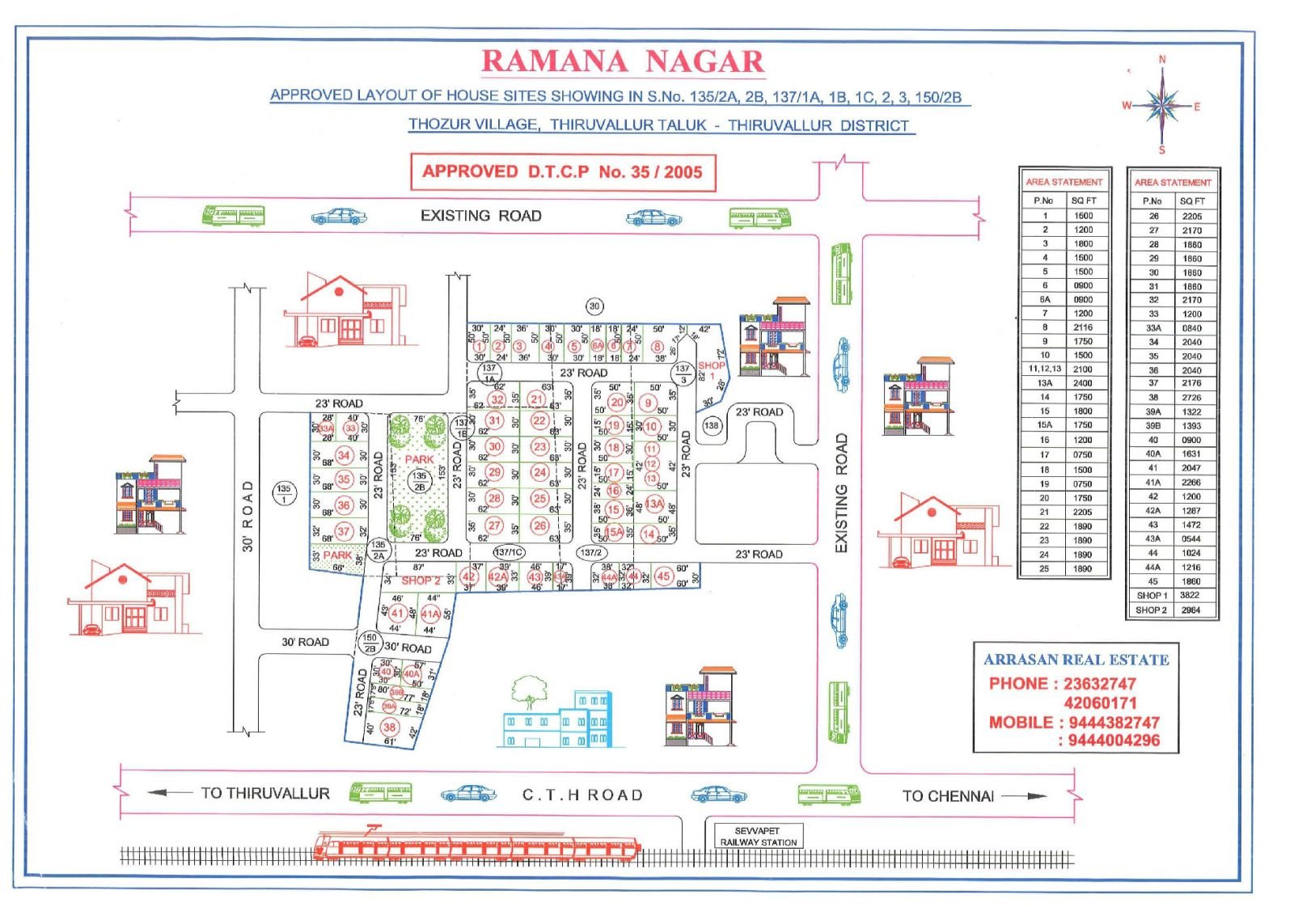 Ramana Nagar — approved layout plan