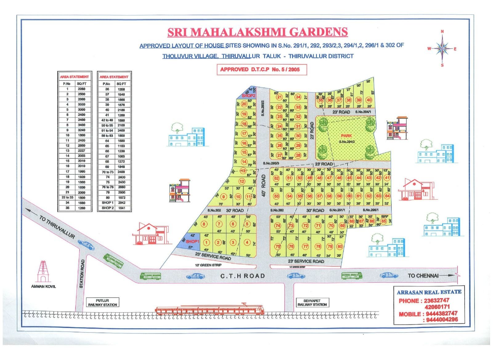 Sri Mahalakshmi Garden — approved layout plan